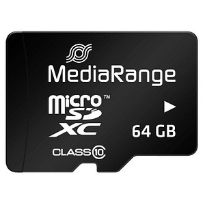 4260283113477 - Speicherkarte micro SDXC MR955 Micro-SDHC mit SD-Adapter Class 10 bis 60 MB s 64 GB 4260283113477 MediaRange